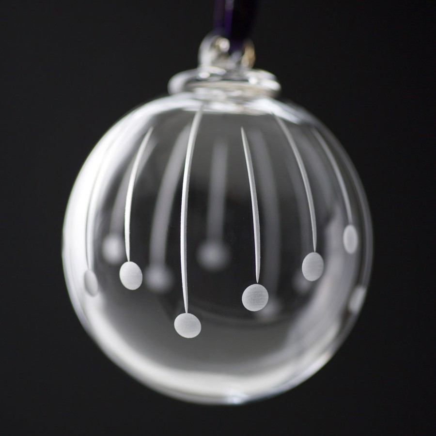 Giftware Bauble | Shooting Star Satin Bauble - (Outlet Stock)